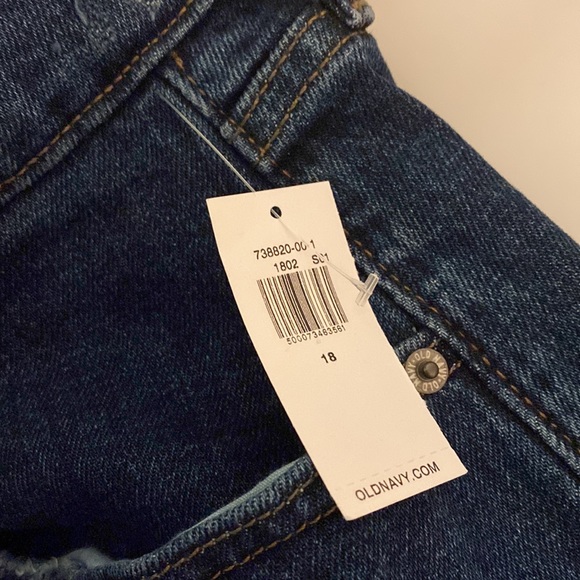 Old Navy Extra High Rise Sky Hi Straight Jeans Secret Slim Pockets Plus Size 18 - Picture 12 of 12